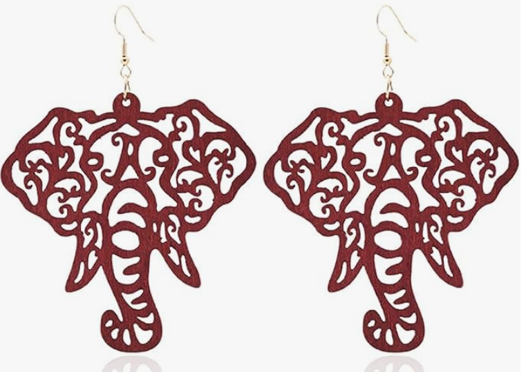 Roll Tide Elephant earrings