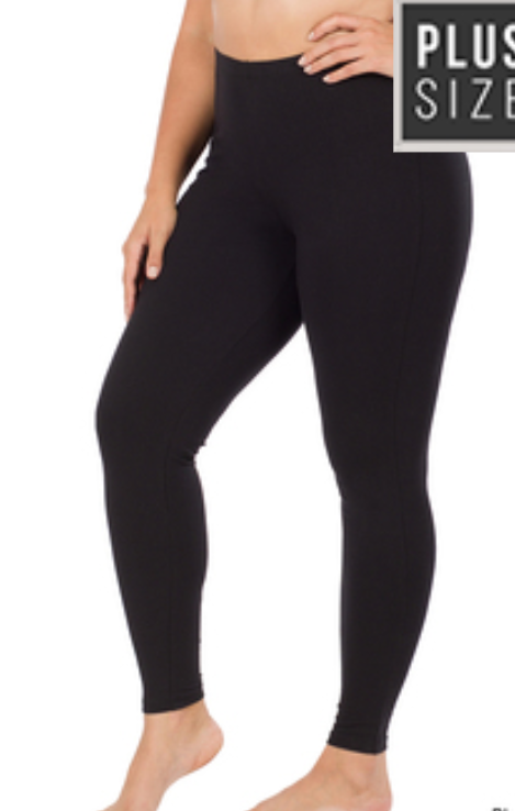 Black legging plus