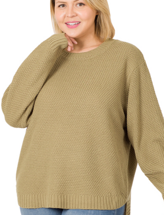 COZY KHAKI SWEATER