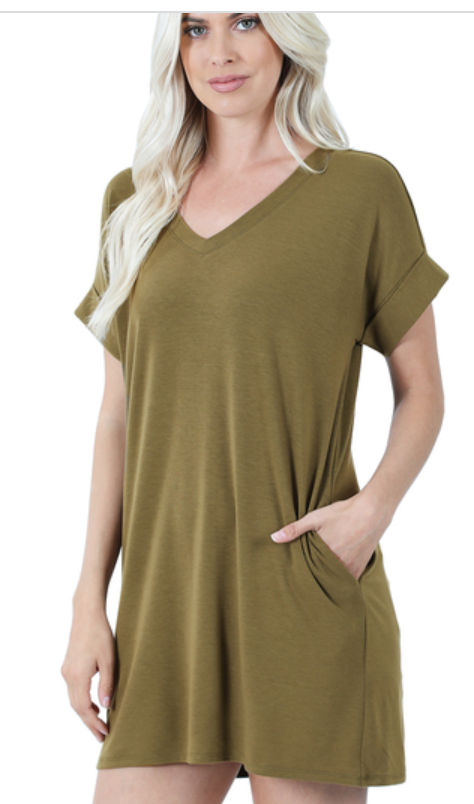 Dusty Olive Dress